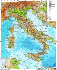 Карта Италии фото