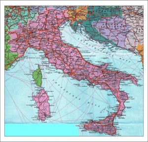 Политико-географическое положение Италии. Карта Италии. фото