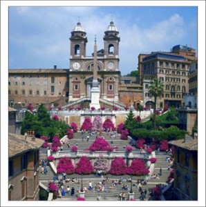 Достопримечательности Рима. Испанская лестница фото